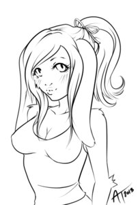 Rating: Safe Score: 0 Tags: 2013 anthro black_and_white blush breasts clothing dated e621 female fur ghostblanketboy hair lagomorph leporid line_art looking_at_viewer mammal monochrome rabbit signature solo User: bunchy7s