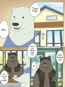 Rating: Safe Score: 0 Tags: 3:4 bear beverage brown_bear brown_body brown_fur clothing comic cross dialogue door duo e621 english_text eyewear eyewear_on_head food fur grizzly_(shirokuma_cafe) grizzly_bear hat headgear headwear kumao male mammal okatana open_mouth polar_bear shirokuma shirokuma_cafe sunglasses sunglasses_on_head tea text translated ursine wearing_sunglasses User: bunchy7s