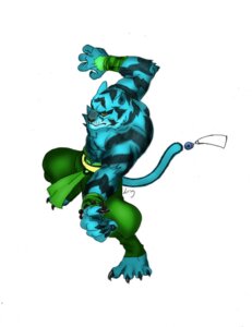 Rating: Safe Score: 0 Tags: anthro bleu_zabuzoaha blue_body blue_fur e621 felid fur male mammal pantherine simple_background solo tail tiger troc_9116 white_background User: bunchy7s