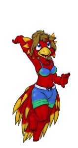Rating: Safe Score: 0 Tags: accessory anthro avian beak bikini bikini_top biped blue_eyes breasts c0nnerc00n chest_tuft clothed clothing e621 european_mythology feathers feet female fur greek_mythology hair_accessory hairband head_tuft hi_res jumping kenna looking_up mythological_avian mythological_bird mythological_creature mythological_firebird mythology navel non-mammal_breasts open_mouth phoenix raised_arm raised_leg red_body red_feathers simple_background skimpy smile solo swimming_trunks swimwear tail tail_feathers toes tuft two-piece_swimsuit white_background User: bunchy7s