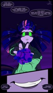 Rating: Safe Score: 0 Tags: 2013 anthro anthrofied clothing corruption dark_magic dialogue e621 english_text equid equine ethanqix eye_mist female friendship_is_magic fur glowing green_eyes hair hasbro horse magic mammal multicolored_hair my_little_pony pony purple_body purple_fur purple_hair smile solo text twilight_sparkle_(mlp) two_tone_hair User: bunchy7s