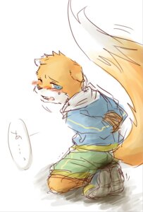 Rating: Questionable Score: 0 Tags: anthro bdsm biped blue_eyes blush bondage bound clothed clothing conker conker's_bad_fur_day dipstick_tail e621 footwear fur hands_behind_back japanese_text kemono kneeling looking_at_viewer looking_back male mammal markings multicolored_tail one_eye_closed orange_body orange_fur rareware rodent sciurid shoes solo submissive submissive_male tail tail_markings text translated tree_squirrel young young_anthro セイ User: bunchy7s