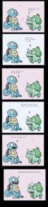 Rating: Safe Score: 0 Tags: absurd_res ambiguous_gender blue_body blue_skin boggs bulbasaur clothing comic dialogue duo e621 english_text feral generation_1_pokemon hi_res humor innuendo joke long_image nintendo pokemon pokemon_(species) pun squirtle tail tall_image text undressing what User: bunchy7s