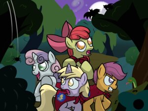 Rating: Safe Score: 0 Tags: 4:3 apple_bloom_(mlp) arachnid arthropod bat cutie_mark_crusaders_(mlp) detailed_background dinky_hooves_(mlp) e621 earth_pony echowolf800 equid equine female feral forest friendship_is_magic group hasbro horn horse mammal my_little_pony mythological_creature mythological_equine mythology nature outside plant pony quadruped scared scootaloo_(mlp) sky spider sweetie_belle_(mlp) tail tree unicorn wood young young_feral User: bunchy7s