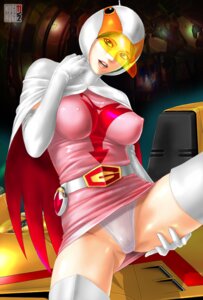 Rating: Questionable Score: 0 Tags: 1girls 2010 boots breasts elbow_gloves erect_nipples female gatchaman gloves green_eyes green_hair helmet highres human jun_the_swan large_breasts light-skinned_female light_skin nipples orange-tinted_eyewear panties pantyshot rule34 see-through shiny shiny_clothes skirt spread_legs superheroine thighhighs tinted_eyewear toten_(artist) underwear uniform visor white_legwear white_panties white_thighhighs User: bunchy7s