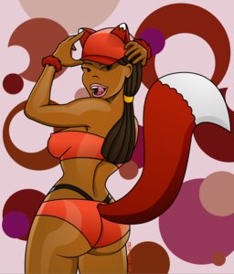 Rating: Questionable Score: 0 Tags: 2008 animal_humanoid big_breasts big_butt bottomwear breasts butt canid canid_humanoid canine canine_humanoid clothed clothing comedy_central dipstick_tail drawn_together e621 female fox fox_humanoid fox_tail foxxy_love hat headgear headwear humanoid licking licking_lips licking_own_lips looking_at_viewer looking_back mammal mammal_humanoid markings nipples open_mouth pose seductive self_lick shorts sircle skimpy smile solo standing tail tail_markings tongue tongue_out topwear tube_top User: bunchy7s