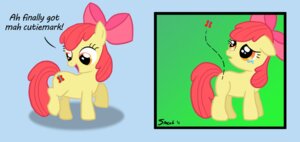 Rating: Safe Score: 0 Tags: 2011 accessory apple_bloom_(mlp) arthropod bodily_fluids bow_(feature) bow_accessory bow_ribbon butterfly comic crying disappointed e621 earth_pony equid equine eyelashes female feral friendship_is_magic fur green_background hair hair_accessory hair_bow hair_ribbon hasbro horse insect lepidopteran looking_up mammal my_little_pony pony quadruped red_hair ribbons sad shadow simple_background smockhobbes solo tail tears yellow_body yellow_fur young young_female young_feral User: bunchy7s