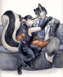 Rating: Safe Score: 0 Tags: 2008 anthro anthro_on_anthro black_body black_fur black_hair blue_eyes bottomwear canid canine claws clothing collar duo e621 eye_contact female fox fur furniture grey_body grey_fur hair hybrid looking_at_another male male/female mammal mephitid pants renard_thatch_(character) romantic romantic_couple seraph_(character) shirt short_hair silentravyn simple_background skunk sofa striped_skunk tail tank_top topwear traditional_media_(artwork) User: bunchy7s Rating: Safe Score: 0 Tags: 2008 anthro anthro_on_anthro black_body black_fur black_hair blue_eyes bottomwear canid canine claws clothing collar duo e621 eye_contact female fox fur furniture grey_body grey_fur hair hybrid looking_at_another male male/female mammal mephitid pants renard_thatch_(character) romantic romantic_couple seraph_(character) shirt short_hair silentravyn simple_background skunk sofa striped_skunk tail tank_top topwear traditional_media_(artwork) User: bunchy7s