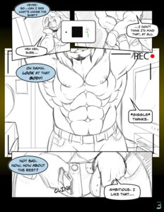 Rating: Questionable Score: 0 Tags: 2009 abs anthro apple_inc. apple_macintosh barazoku bedroom belt biceps big_muscles black_border border bottomwear cam_show camera clothed clothing comic computer cutaway denim denim_bottomwear denim_clothing detailed_background dialogue digital_drawing_(artwork) digital_media_(artwork) duo e621 electronics english_text felid feline front_view gradient_border huge_muscles hybrid inside jeans lion lynx macbook male mammal modem_(character) modem_redpill muscular muscular_male nipples offscreen_character onomatopoeia page_number pantherine pants pecs recording solo_focus sound_effects speech_bubble text topless undressing video_call webcam yellow_border User: bunchy7s