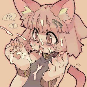 Rating: Explicit Score: 0 Tags: 1:1 anthro archived_source bodily_fluids collar cum cum_from_offscreen cum_on_face cum_on_tongue cumshot digital_media_(artwork) domestic_cat e621 ejaculation exclamation_point felid feline felis female genital_fluids interrobang kemono low_res mammal oekaki orgasm question_mark rikose simple_background solo tongue User: bunchy7s
