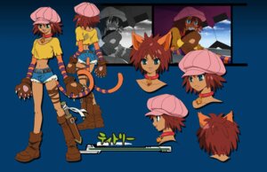 Rating: Safe Score: 0 Tags: animal_humanoid beastman_(gurren_lagann) bell bell_collar belt biped blue_background blue_eyes boots brown_boots brown_clothing brown_footwear brown_hair cat_humanoid claws clothed clothing collar digital_media_(artwork) e621 felid felid_humanoid feline feline_humanoid female finger_claws fingerpads footwear fur hair hat headgear headwear humanoid japanese_text mammal mammal_humanoid markings melee_weapon midriff model_sheet navel open_mouth orange_body orange_ears orange_fur orange_tail pawpads pink_clothing pink_hat pink_headwear pink_tongue plantigrade pupils purple_tail ring_(marking) ringed_tail scabbard shoes simple_background slit_pupils smile solo standing striped_markings striped_tail stripes sword tail tail_markings teeth tengen_toppa_gurren_lagann text titori_(gurren_lagann) tongue topwear translated two_tone_tail unknown_artist weapon yellow_clothing yellow_topwear User: bunchy7s