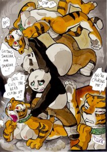 Rating: Questionable Score: 0 Tags: anthro asphyxiation bear better_late_than_never bodily_fluids breasts choking collar comic daigaijin dialogue dreamworks duo e621 english_text felid female giant_panda green_eyes kung_fu_panda mammal master_po_ping master_tigress nipples nude open_mouth painting_(artwork) pantherine red_eyes slightly_chubby sweat tail text tiger tongue tongue_out traditional_media_(artwork) traditional_painting_(artwork) traditional_watercolor_(artwork) watercolor_(artwork) User: bunchy7s