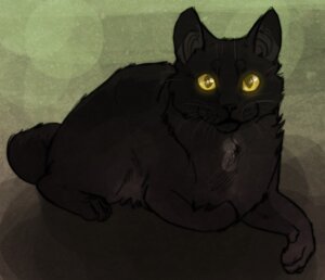 Rating: Safe Score: 0 Tags: abstract_background ambiguous_gender black_body black_fur darkstripe4ever digital_media_(artwork) digitigrade domestic_cat e621 felid feline felis feral full-length_portrait fur glowing glowing_eyes looking_at_viewer lying mammal portrait quadruped simple_background solo tail warriors_(book_series) yellow_eyes User: bunchy7s