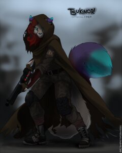 Rating: Safe Score: 0 Tags: 4:5 anthro big_tail blue_eyes boots camo cloak clothing dipstick_tail e621 felid female fingerless_gloves footwear fur gloves green_eyes gun hair handwear hood knee_pads koul mammal markings multicolored_body multicolored_fur patch_(fabric) ranged_weapon red_hair shell shoes shotgun solo tail tail_markings tsukinori weapon User: bunchy7s