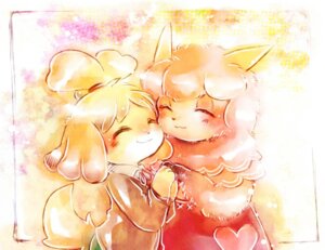 Rating: Safe Score: 0 Tags: abstract_background alpaca animal_crossing anthro blush camelid canid canine canis clothed clothing domestic_dog dufy duo e621 eyes_closed female hand_holding isabelle_(animal_crossing) kemono mammal nintendo reese_(animal_crossing) shih_tzu smile toy_dog User: bunchy7s
