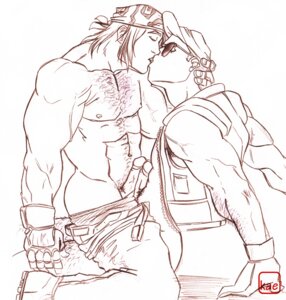 Rating: Explicit Score: 0 Tags: 2boys bara clark_still clothed_sex clothes frottage hat king_of_fighters kissing male male_focus male_only monochrome penis penises_touching ralf_jones rule34 snk tagme yaoi User: bunchy7s