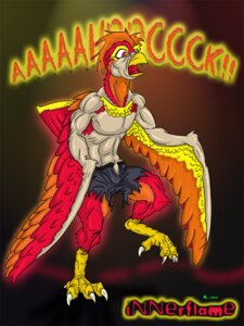 Rating: Safe Score: 0 Tags: 3:4 4_toes anisodactyl anthro avian avian_feet beak biped black-rat bottomwear claws clothed clothing e621 european_mythology feathered_wings feathers feet greek_mythology male mythological_avian mythological_bird mythological_creature mythological_firebird mythology pants phoenix realistic_wings solo standing talons toe_claws toes topless torn_clothing transformation wings User: bunchy7s