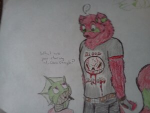 Rating: Safe Score: 0 Tags: 4:3 anthro canid canine clothing dialogue dragon duo dwarfism e621 english_text fin fluffy fluffy_tail fox gloves handwear hi_res humor male mammal mythological_creature mythological_scalie mythology pun redgreenfluffball scalie simple_background tail text zach_snowfox User: bunchy7s