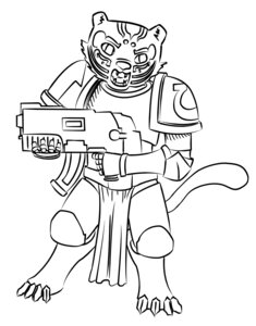 Rating: Safe Score: 0 Tags: 2013 adeptus_astartes angry anthro armor black_and_white bolter cosplay crossover crossover_cosplay dreamworks e621 fangs felid female full-length_portrait holding_object holding_weapon kung_fu_panda line_art machine madessi mammal master_tigress monochrome open_mouth pantherine portrait power_armor ranged_weapon simple_background solo space_marine teeth tiger ultramarine warhammer_(franchise) warhammer_40000 weapon white_background User: bunchy7s