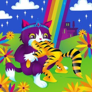 Rating: Questionable Score: 0 Tags: 1:1 ambiguous_gender ambiguous_pred ambiguous_prey butt crown digital_media_(artwork) domestic_cat duo e621 felid feline felis grass head_first head_in_mouth headgear light light_beam lisa_frank mammal nude oral_vore pantherine partially_inside plant rainbow rainbow_arch rainbow_beam same_size_vore semi-anthro sitting soft_vore tail tiara tiger unknown_artist vore what User: bunchy7s