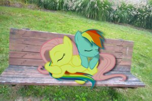 Rating: Safe Score: 0 Tags: bench blue_body blue_fur cutie_mark day duo e621 english_text equid equine eyes_closed feathered_wings feathers female feral fluttershy_(mlp) friendship_is_magic fur grass hair hasbro hi_res mammal mixed_media multicolored_hair my_little_pony mythological_creature mythological_equine mythology on_bench park pegasus photo_background photography_(artwork) pink_hair plant quadruped rainbow_dash_(mlp) rainbow_hair real sleeping tail text toony unknown_artist wings yellow_body yellow_feathers User: bunchy7s