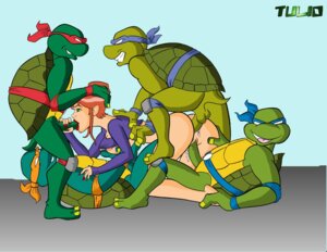 Rating: Explicit Score: 0 Tags: 1girls 4boys 4kids_entertainment all_fours anal anthro anthro_on_human april_o'neil april_o'neil_(tmnt_2003) ass brother brothers color cum cum_inside doggy_style donatello female gangbang green_eyes human interspecies leonardo male michelangelo muscular muscular_male oral partially_clothed penetration raphael rule34 sandwiched sex straight straight_hair teenage_mutant_ninja_turtles teenage_mutant_ninja_turtles_(2003) tulio turtle zoophilia User: bunchy7s