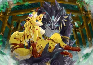 Rating: Questionable Score: 0 Tags: alphina anthro ayma big_breasts blue_eyes blush breasts canid canine countershading dragoon86 duo e621 female flower fluffy fluffy_tail fox looking_at_viewer male mammal nude paws pillow plant pointy_ears prick_ears ribbons tail User: bunchy7s