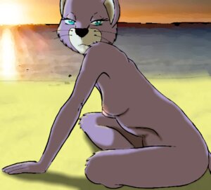 Rating: Questionable Score: 0 Tags: anthro around_the_world_with_willy_fog beach blue_eyes breasts detailed_background e621 felid female looking_at_viewer mammal moltsi nipples nude nude_beach outside princess_romy seaside side_boob solo User: bunchy7s