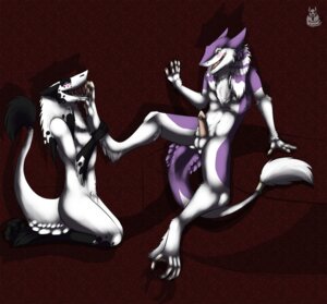 Rating: Explicit Score: 0 Tags: 2012 4_toes anthro balls black_body black_fur black_nails blush claws colored_nails dantalian_letrou dantalian_letrou_(character) duo e621 erection feet female foot_fetish foot_grab foot_lick foot_play fur genitals green_eyes happy hindpaw humanoid_hands ideku licking male mammal multicolored_body multicolored_fur nails nude open_mouth pawpads paws penis purple_body purple_fur sergal simple_background sitting smile tail toe_claws toes tongue tongue_out two_tone_body two_tone_fur white_balls white_body white_fur User: bunchy7s