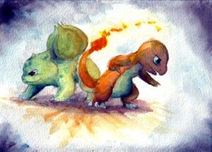 Rating: Safe Score: 0 Tags: ambiguous_gender arms_out back_to_back battle biped blue_eyes brown_eyes bulbasaur charmander claws countershading crouching determined duo e621 elemental_creature feral fire flaming_tail flora_fauna full-length_portrait generation_1_pokemon graphite_(artwork) green_body green_eyes green_markings green_skin lizard markings mixed_media night_owl nintendo orange_body orange_skin painting_(artwork) plant pokemon pokemon_(species) portrait quadruped red_eyes reptile scalie side_view standing tail tan_body tan_countershading traditional_media_(artwork) traditional_painting_(artwork) traditional_watercolor_(artwork) watercolor_(artwork) white_claws User: bunchy7s