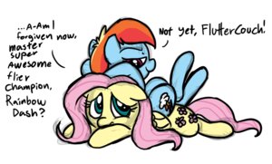 Rating: Safe Score: 0 Tags: blue_body blue_eyes blue_fur dialogue duo e621 english_text equid equine feathered_wings feathers female feral fluttershy_(mlp) friendship_is_magic fur hair hasbro mammal mickeymonster multicolored_hair my_little_pony mythological_creature mythological_equine mythology pegasus pink_eyes pink_hair rainbow_dash_(mlp) rainbow_hair tail text wings yellow_body yellow_feathers User: bunchy7s