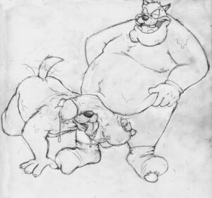 Rating: Explicit Score: 0 Tags: balls balls_fondling balls_lick big_penis cum disney fat fat_belly foreskin furry goof_troop licking male male_only monochrome multiple_males no_humans nude obese obese_male oral overweight overweight_male penis pete_(disney) peter_pete_sr. precum retracted_foreskin rule34 sdawg socks uncircumcised uncut yaoi User: bunchy7s
