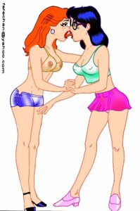 Rating: Explicit Score: 0 Tags: 2girls archie_andrews archie_comics areola booty_shorts breasts cleavage dilton_doiley female glasses high_heels kissing lipstick miniskirt multiple_females multiple_girls nipples panties rule34 rule_63 see-through sheer voluptuous yuri User: bunchy7s