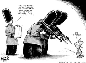 Rating: Safe Score: 0 Tags: 2005 allen_forkum anthro blindfold clothing copyright_symbol dialogue disney domestic_pig e621 english_text execution firing_squad greyscale group gun holding_gun holding_object holding_ranged_weapon holding_weapon human humor john_cox male mammal military monochrome piglet political_cartoon politics ranged_weapon rifle satire scroll soldier suid suine sus_(pig) symbol text uniform url warrior weapon winnie_the_pooh_(franchise) User: bunchy7s