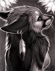 Rating: Safe Score: 0 Tags: 2012 anthro breasts canid canine digital_media_(artwork) digital_painting_(artwork) e621 ear_piercing falvie feather_ear_ring female fox greyscale half-length_portrait looking_at_viewer looking_back looking_back_at_viewer mammal monochrome nude painting_(artwork) piercing portrait side_boob solo three-quarter_view whiskers User: bunchy7s