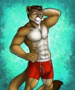 Rating: Questionable Score: 0 Tags: 2013 5_fingers abs anthro athletic biceps biped boxer_briefs brown_body brown_fur bulge clothed clothing cougar daitenshi digital_media_(artwork) e621 fangs felid feline fingers flexing fur grin hair hands_behind_head hi_res male mammal muscular muscular_anthro pecs portrait pose simple_background smile solo standing tail teeth three-quarter_portrait topless underwear vallhound white_body white_fur yellow_eyes User: bunchy7s Rating: Questionable Score: 0 Tags: 2013 5_fingers abs anthro athletic biceps biped boxer_briefs brown_body brown_fur bulge clothed clothing cougar daitenshi digital_media_(artwork) e621 fangs felid feline fingers flexing fur grin hair hands_behind_head hi_res male mammal muscular muscular_anthro pecs portrait pose simple_background smile solo standing tail teeth three-quarter_portrait topless underwear vallhound white_body white_fur yellow_eyes User: bunchy7s