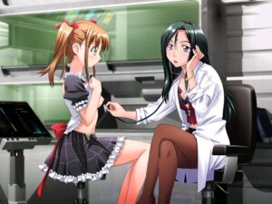 Rating: Questionable Score: 0 Tags: 2girls black_skirt breasts circle_skirt doctor examination female miniskirt multiple_females multiple_girls nipples no_bra nylons pantyhose plaid_skirt pointy_chin rule34 shirt_lift sitting skirt stethoscope User: bunchy7s