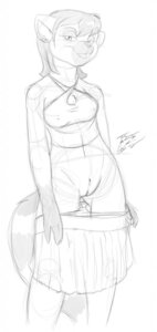 Rating: Explicit Score: 0 Tags: 2012 anthro bottomless bottomwear clothed clothing e621 female genitals hi_res lemur mammal monochrome os panties panties_down partially_clothed primate ring-tailed_lemur sketch skirt solo strepsirrhine tail underwear underwear_down vulva User: bunchy7s