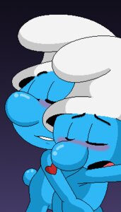 Rating: Explicit Score: 0 Tags: 2boys against_wall anal_penetration anal_sex blue_skin blush cap closed_eyes handy_smurf heart_tattoo hefty_smurf kiss-the-iconist male mouth_open no_visible_genitalia nude out_of_frame_censoring parted_lips reach_around rule34 standing_sex tagme tail the_smurfs yaoi User: bunchy7s