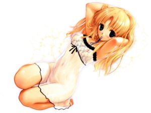 Rating: Explicit Score: 0 Tags: 1girls adjusting_hair armpits blonde_hair breasts chemise erect_nipples female floralia masaharu mouth_hold nipples rule34 sannomiya_yukari see-through solo User: bunchy7s