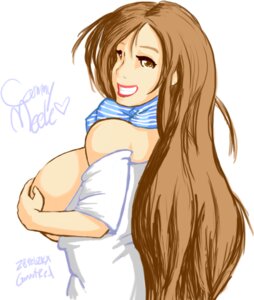 Rating: Explicit Score: 0 Tags: breasts brown_eyes brown_hair cammy_meele character_name female gyakuten_saiban large_breasts lipstick rule34 samutoka scarf very_long_hair white_background User: bunchy7s
