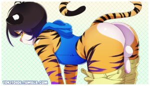 Rating: Explicit Score: 0 Tags: all_fours anthro backsack balls bent_over bk_(tokifuji) border bottomwear bottomwear_down butt clothed clothing countershading e621 erection felid femboy genitals hoodie looking_at_viewer male mammal pantherine pants pants_down partially_clothed penis penis_tuck pink_nose side_view simple_background solo text tiger tokifuji topwear white_border User: bunchy7s