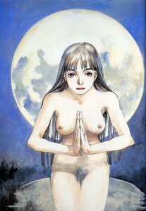 Rating: Explicit Score: 0 Tags: 1girls armpits breasts brown_eyes brown_hair female full_moon highres long_hair looking_at_viewer moon night nipples original pubic_hair reflection rule34 salutation sky solo tsuruta_kenji water User: bunchy7s