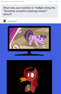 Rating: Safe Score: 0 Tags: beverage bodily_fluids butt cutie_mark e621 electronics english_text equid equine female feral flirting friendship_is_magic fur group hair hasbro horn hubble mammal multicolored_hair my_little_pony mythological_creature mythological_equine mythology pink_body pink_fur princess_cadance_(mlp) purple_body purple_eyes purple_fur purple_hair quadruped reaction_image red_body red_fur red_hair saliva soda tail television text tumblr twilight_sparkle_(mlp) two_tone_hair unicorn unknown_artist User: bunchy7s Rating: Safe Score: 0 Tags: beverage bodily_fluids butt cutie_mark e621 electronics english_text equid equine female feral flirting friendship_is_magic fur group hair hasbro horn hubble mammal multicolored_hair my_little_pony mythological_creature mythological_equine mythology pink_body pink_fur princess_cadance_(mlp) purple_body purple_eyes purple_fur purple_hair quadruped reaction_image red_body red_fur red_hair saliva soda tail television text tumblr twilight_sparkle_(mlp) two_tone_hair unicorn unknown_artist User: bunchy7s