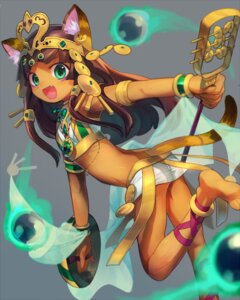 Rating: Safe Score: 0 Tags: 4:5 animal_humanoid bast bastet_(puzzle_and_dragons) brown_hair cat_humanoid cat_tail circlet clothed clothing crown dark_body dark_skin deity e621 ear_piercing egyptian egyptian_mythology fangs felid felid_humanoid feline feline_humanoid female flat_chested green_eyes hair headdress headgear headwear humanoid jewelry long_hair mammal mammal_humanoid me_(mikannu) middle_eastern_mythology midriff musical_instrument mythology open_mouth piercing puzzle_and_dragons shield sistrum solo teeth young young_female young_humanoid User: bunchy7s