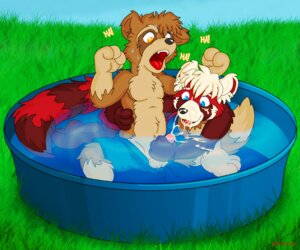 Rating: Explicit Score: 0 Tags: 3_toes 4_fingers 6:5 ailurid anthro arcc arm_in_water artist_name balls bent_legs blue_eyes bodily_fluids bottomwear canid canine clothed clothing countershade_body countershading cum cum_drip cum_in_mouth cum_in_water cum_inside cum_on_face dripping duo e621 erection feet fingers fully_submerged_leg genital_fluids genitals gloves_(marking) handjob hindpaw humanoid_genitalia humanoid_penis knee_out_of_water leg_markings leg_out_of_water looking_at_another looking_at_genitalia looking_at_penis male male/male mammal markings open_bottomwear open_clothing open_mouth open_pants open_shorts orange_eyes pants partially_submerged paws penile penis plantigrade red_panda repeated_text sex sex_in_water shorts socks_(marking) spread_legs spreading striped_markings striped_tail stripes submerged_arm submerged_leg submerged_legs submerged_tail sweat swimming_pool tail tail_markings tail_out_of_water text toes unavailable_at_source water wet young young_anthro User: bunchy7s