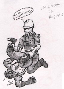 Rating: Explicit Score: 0 Tags: 2boys 2d anal_penetration anal_rape anal_sex balls bundog engineer_(team_fortress_2) erection exposed_nipples facial_hair flying_sweatdrops gasmask gay glove goggles hairy_balls hard_hat head_down_ass_up holding_legs human human_male human_only legs_held_open licking_lips male male_only open_clothes overalls penis penis_out pyro_(team_fortress_2) rape_mention raped_male rule34 team_fortress_2 thought_bubble yaoi User: bunchy7s