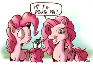 Rating: Safe Score: 0 Tags: blue_eyes cutie_mark dialogue duo e621 earth_pony english_text equid equine eye_contact female feral friendship_is_magic fur hasbro horse looking_at_another mammal my_little_pony pink_body pink_fur pinkie_pie_(mlp) pony question_mark smile text tobibrocki User: bunchy7s