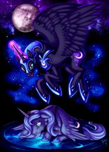 Rating: Safe Score: 0 Tags: armor blue_hair bodily_fluids cool_colors crown crying cutie_mark duo e621 equid equine feathered_wings feathers female feral friendship_is_magic hair hasbro headgear heilos horn long_hair mammal mare_in_the_moon moon my_little_pony mythological_creature mythological_equine mythology night nightmare_moon_(mlp) outside princess_luna_(mlp) quadruped simple_background star tail tears water winged_unicorn wings User: bunchy7s