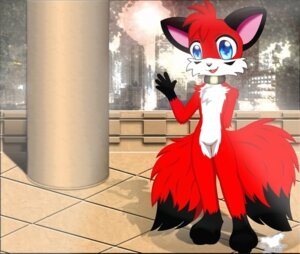Rating: Questionable Score: 0 Tags: anthro biped blue_eyes canid canine chest_tuft collar digital_media_(artwork) e621 fox fur hair jamesfoxbr jonhs_figthers looking_at_viewer male mammal multi_tail nude open_mouth red_body red_fur red_hair solo standing tail tuft User: bunchy7s